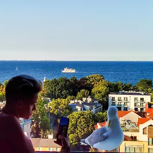 Przy Plazy Z Widokiem Na Morze , Zoppot Polen